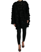 Dolce & Gabbana Black Sequined Embellished Pullover Sweater -   -  Dolce & Gabbana.